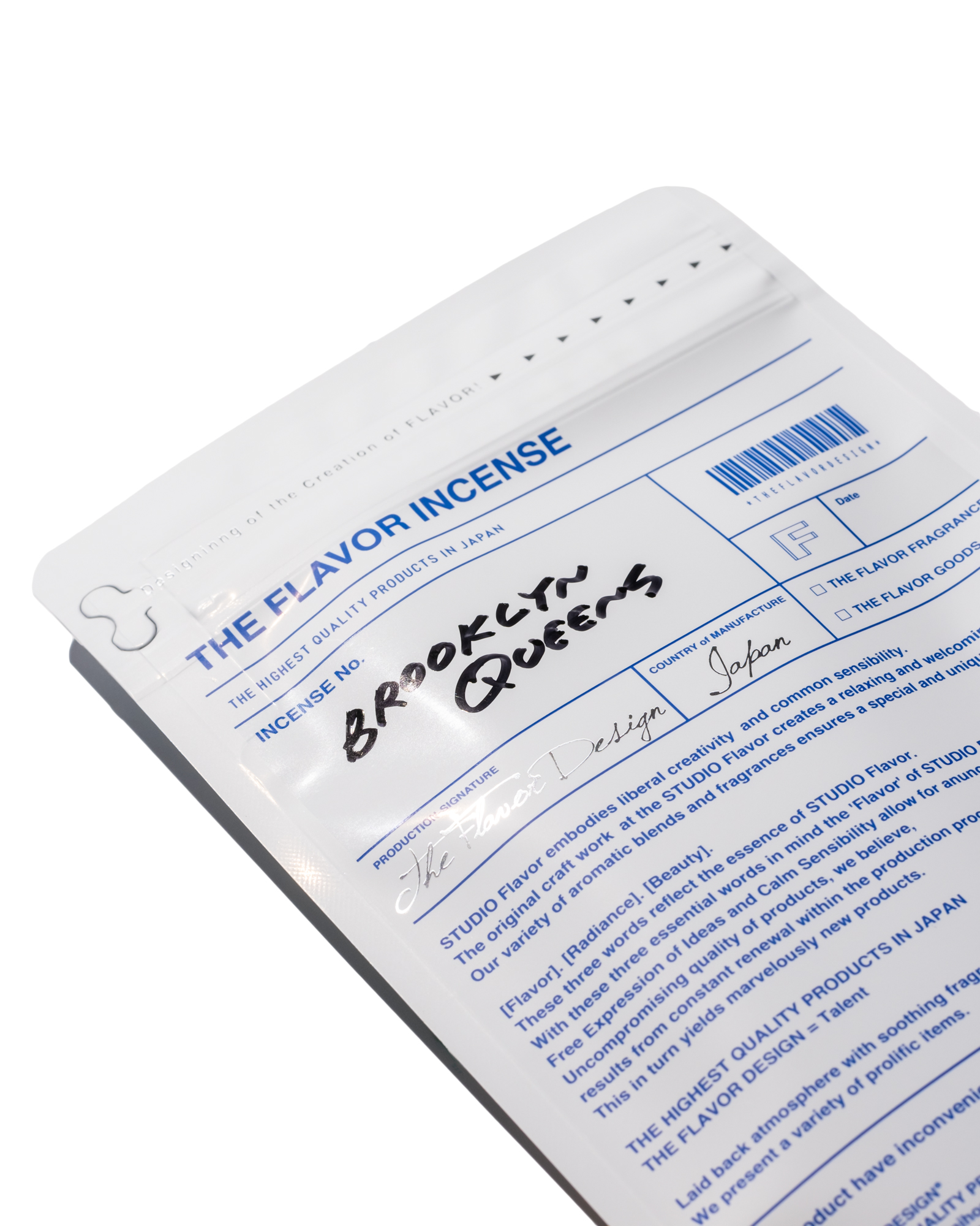 INCENSE – THE FLAVOR DESIGN®︎